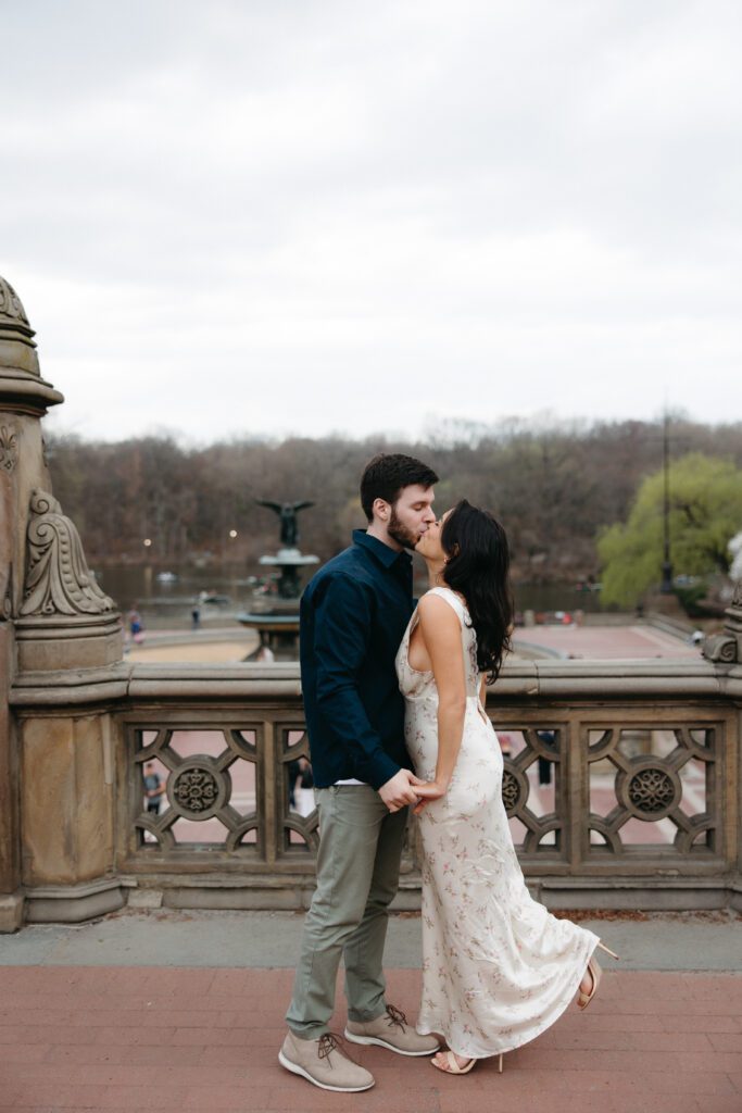 Couple at Bethesda Terrace in NYC